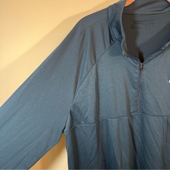 ✨ Nike Golf Men’s Blue Quarter Zip XXL - Picture 4 of 11